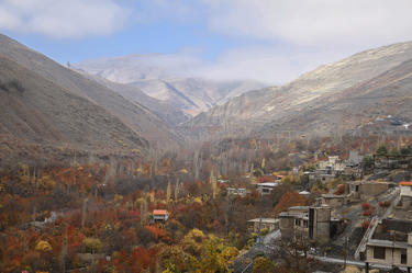عکس از نما بالا روستا دهبار